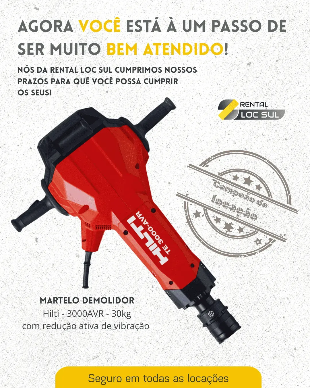 Agora você está a um passo de ser muito bem atendido